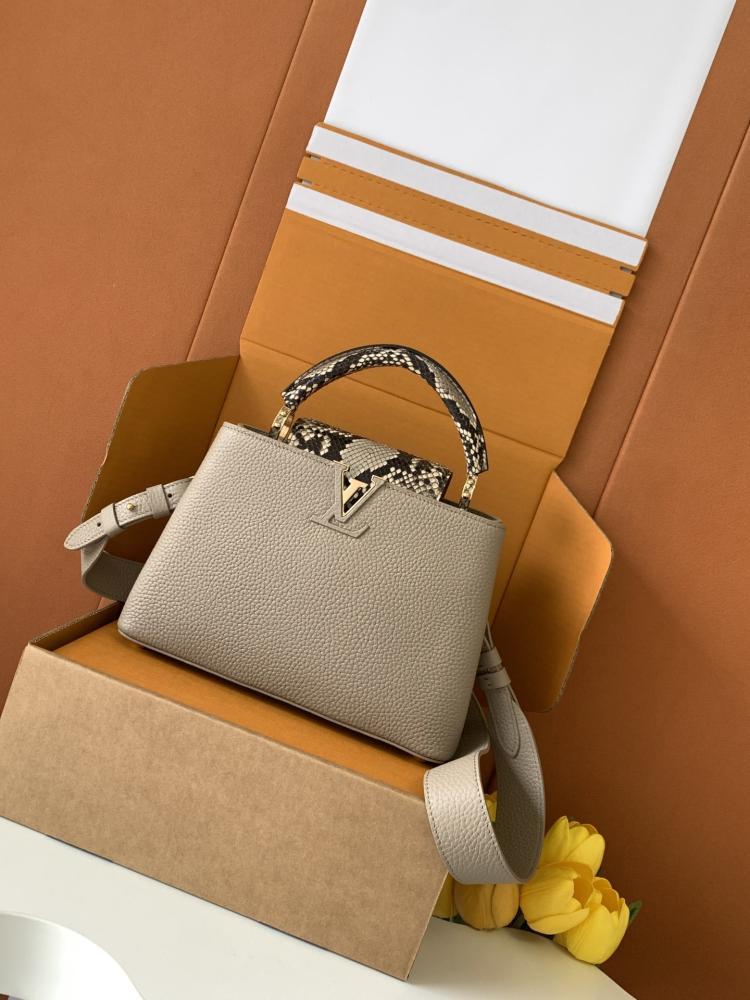 Gold Leather Top Handle Bag Style 1403337057