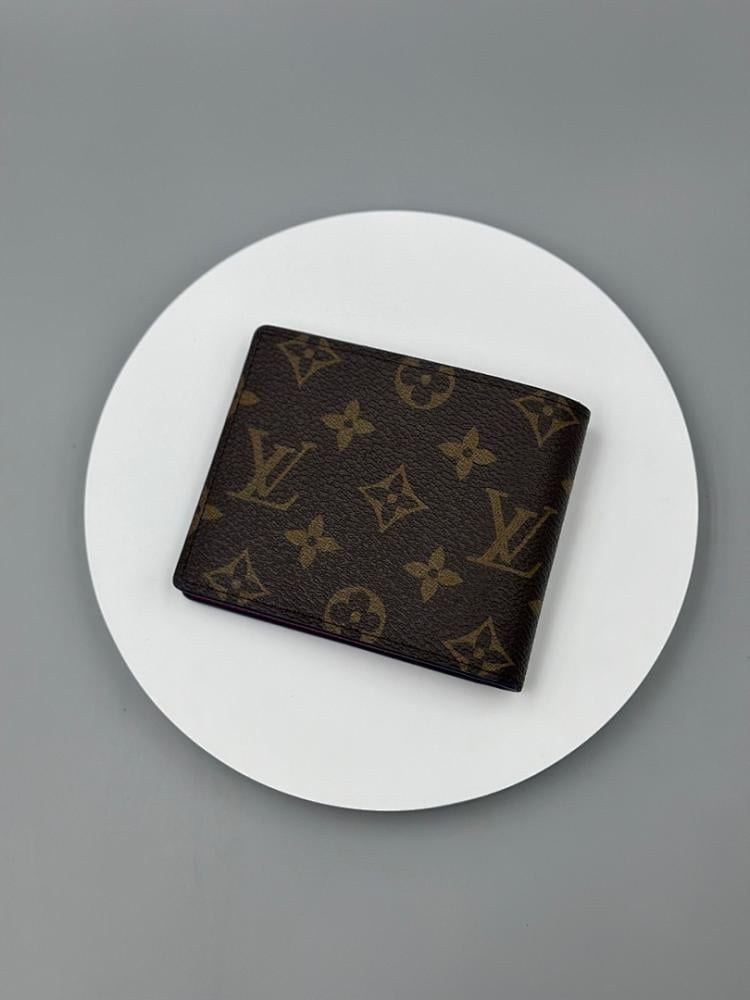 Luxury Monogram Leather Wallet 11.5x9x1.5cm