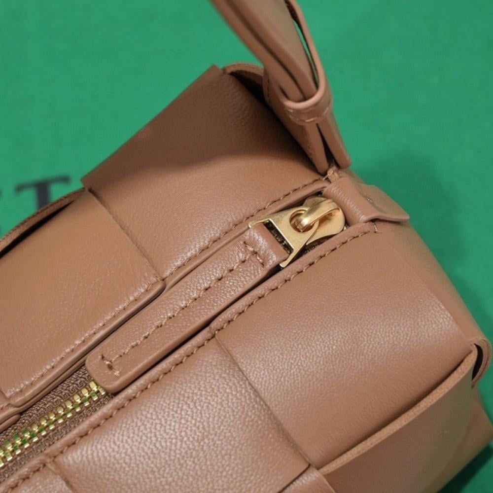Stylish Woven Leather Top Handle Bag