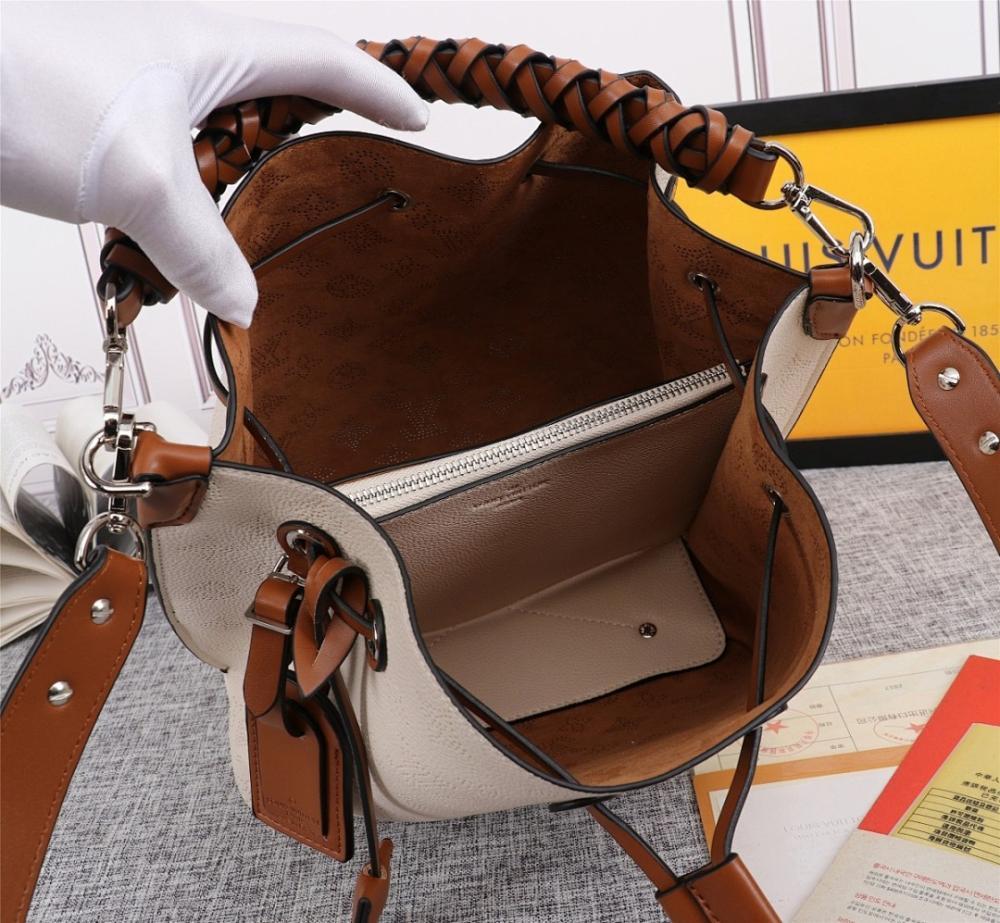 Classic Luxury Woven Calfskin Bucket Bag