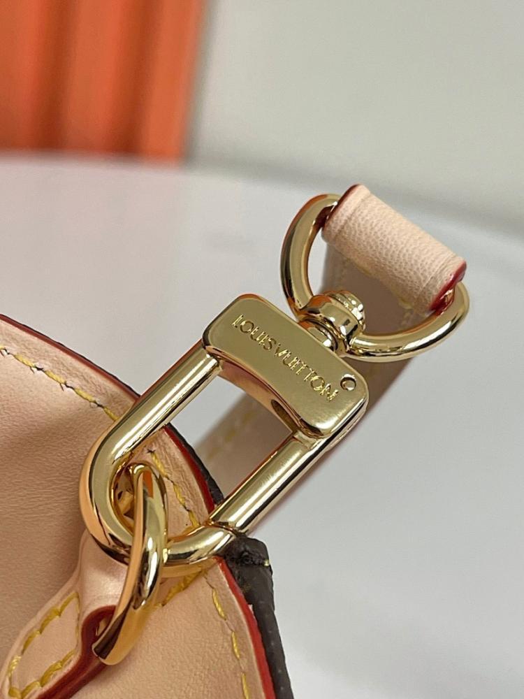 Stylish Monogram Leather Bucket Bag