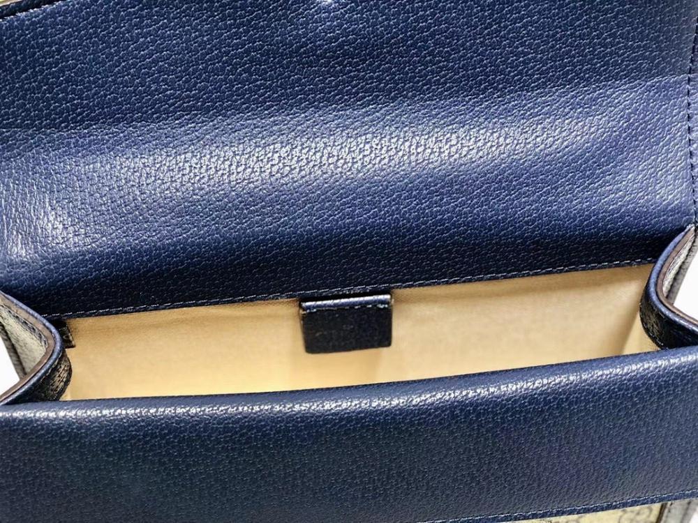 Alma Beige Canvas Top Handle Bag Beige/Blue 25x13.5x7cm Style 552652292