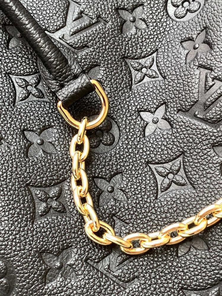 Modern Italian-Inspired Monogram Leather Shoulder Bag 34x20x13cm