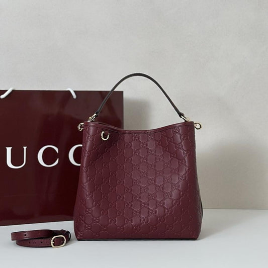 Leather Top Handle Bag
