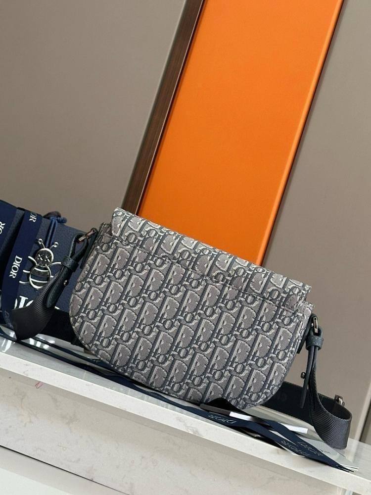 Saddle Black Printed Calfskin Shoulder Bag Black/Beige 24x16.5x5.5cm Style 223582844