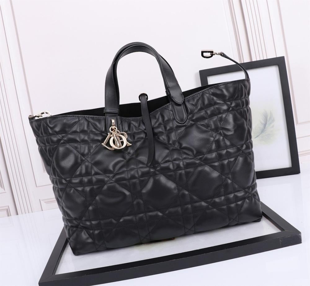 Luxury Stylish Black Calfskin Top Handle Bag
