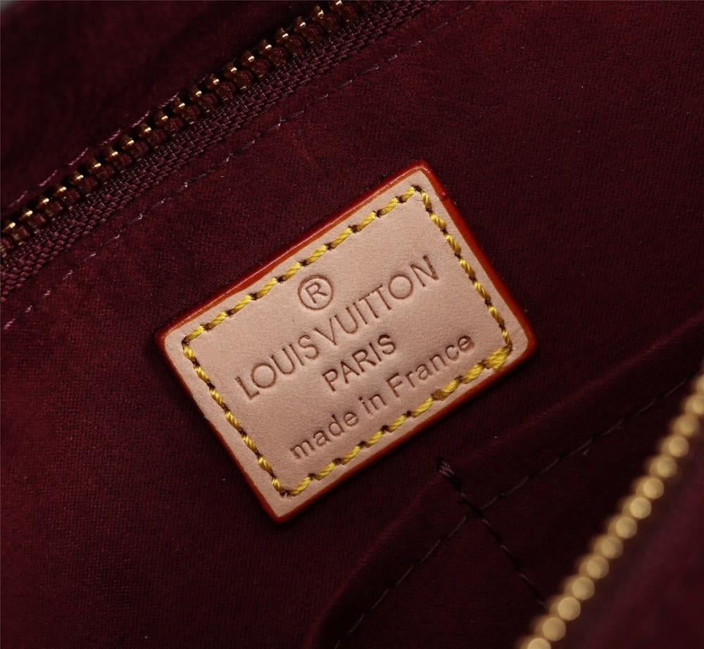 Luxury Premium Monogram Leather Shoulder Bag 36x21x13cm