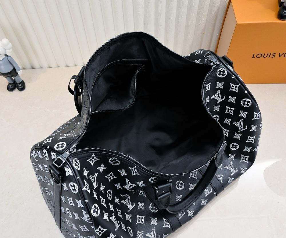 Elegant Printed Leather Top Handle Bag