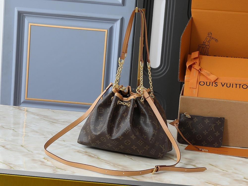 Stylish Monogram Leather Shoulder Bag