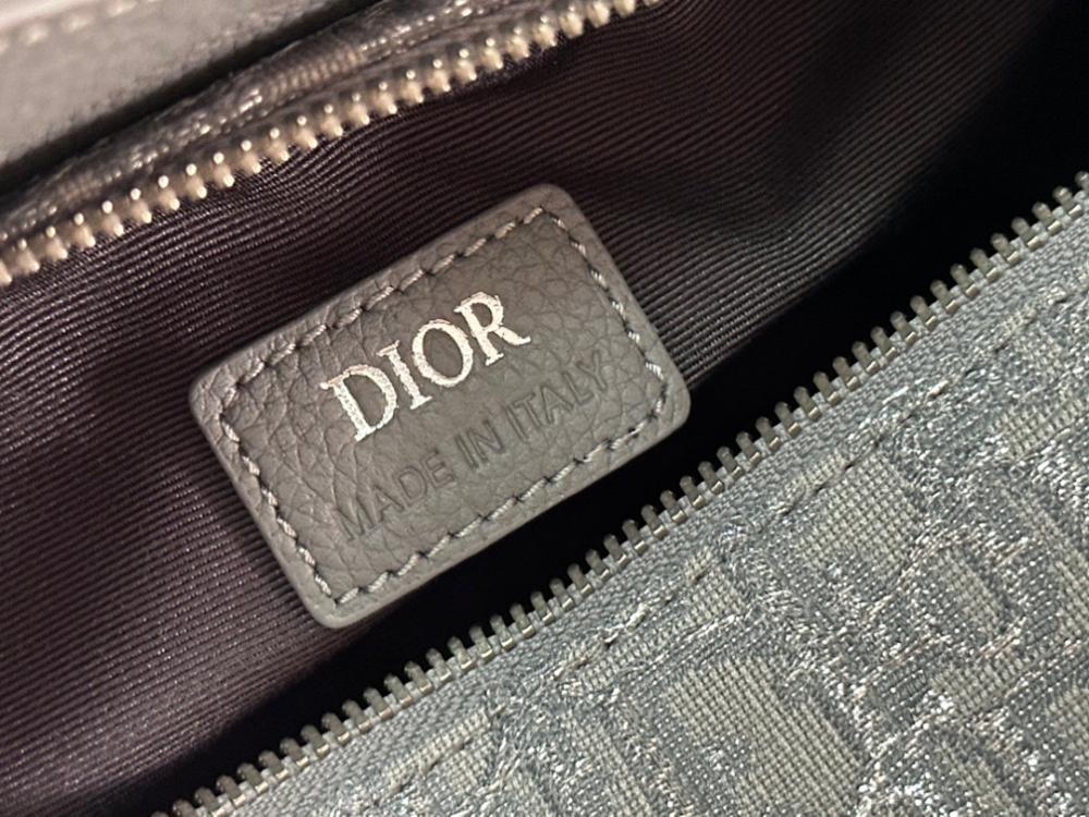 Luxury Grey Printed Calfskin Shoulder Bag