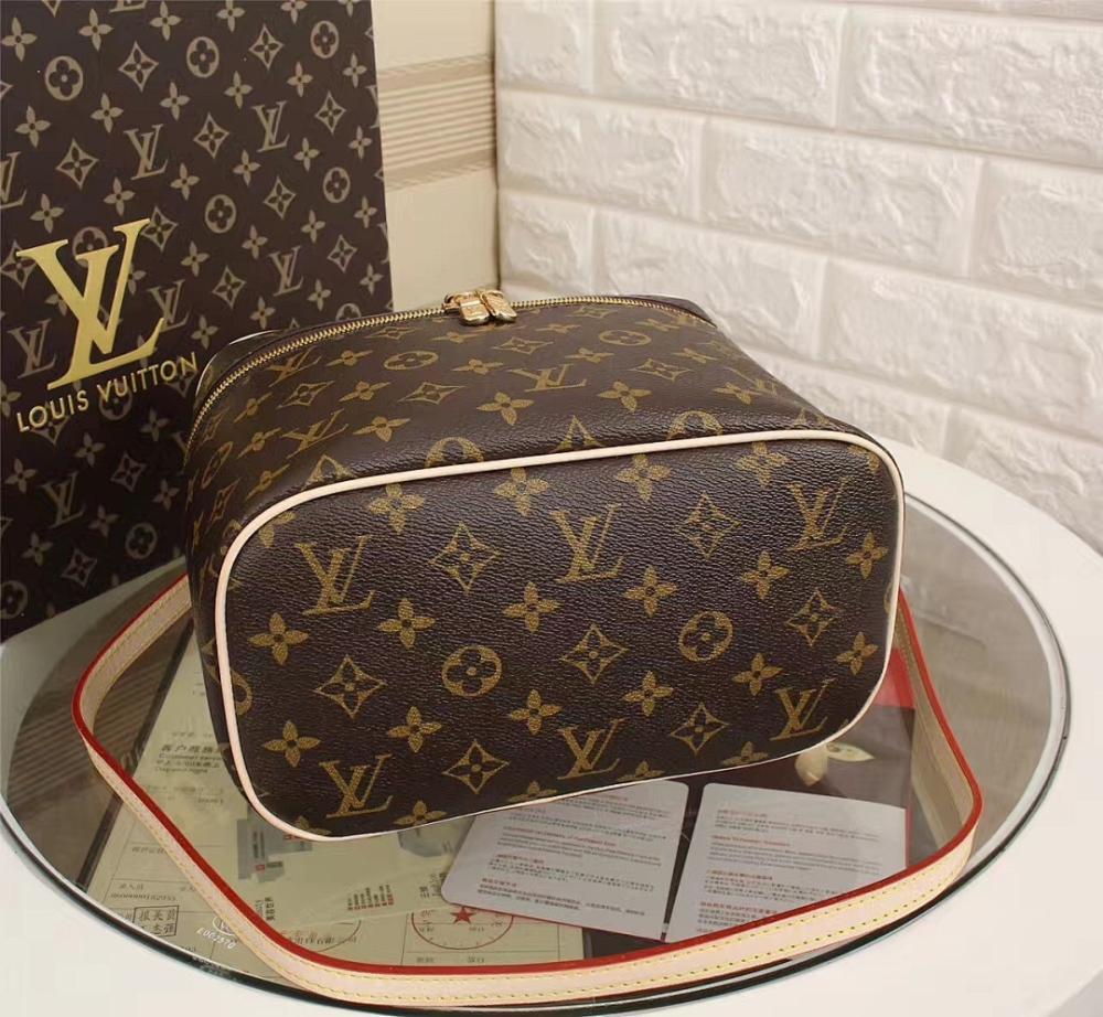 Stylish Gold Monogram Leather Crossbody Bag