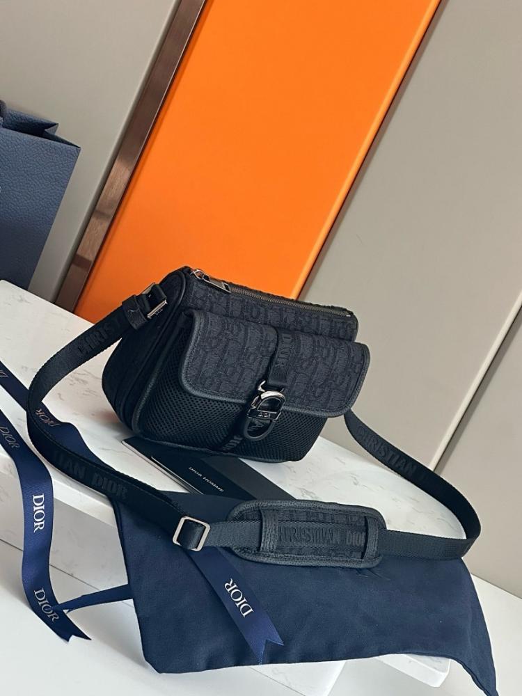 Classic Luxury Black Printed Jacquard Shoulder Bag