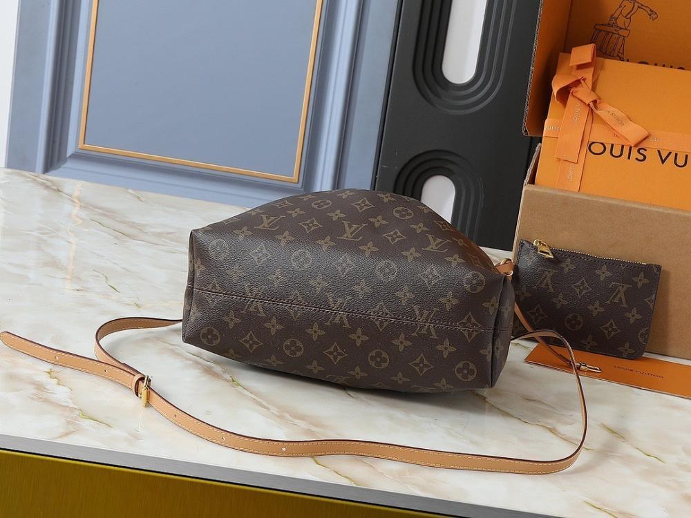 Stylish Monogram Leather Shoulder Bag