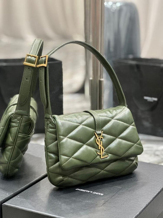Classic Modern Quilted Leather Shoulder Bag 24x18x5.5cm