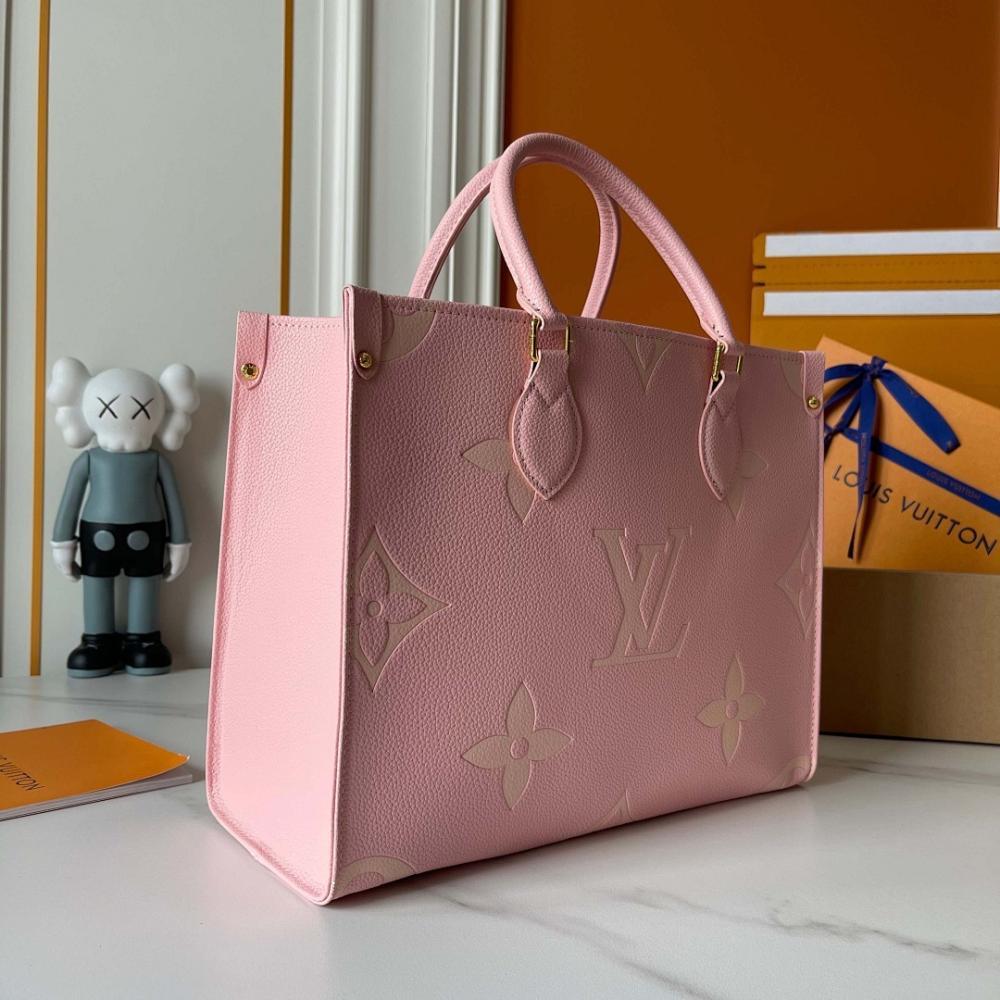 Luxury Elegant Monogram Leather Shoulder Bag 34x26x13cm