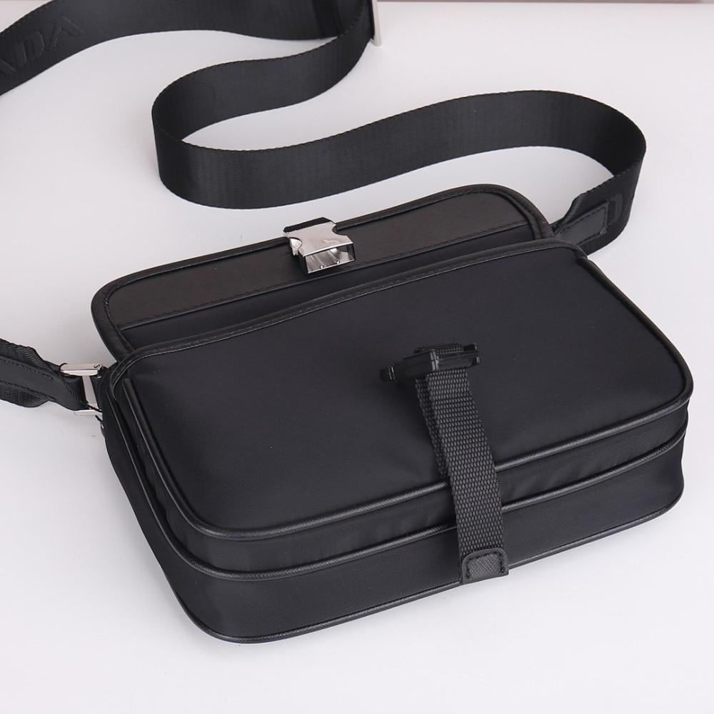 Modern Woven Nylon Shoulder Bag