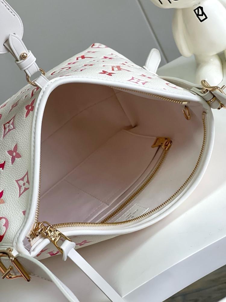 Alma Red Printed Leather Shoulder Bag Red/Pink 29.5x24x12cm