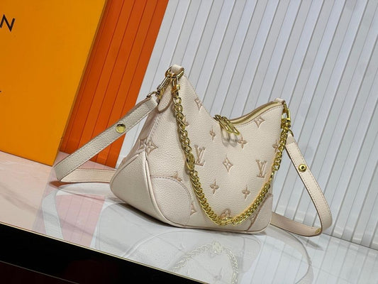 Elegant Refined Gold Woven Leather Top Handle Bag 29x16x9.5cm