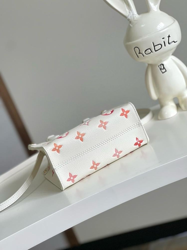 Alma Red Printed Leather Shoulder Bag 18x15x8.5cm