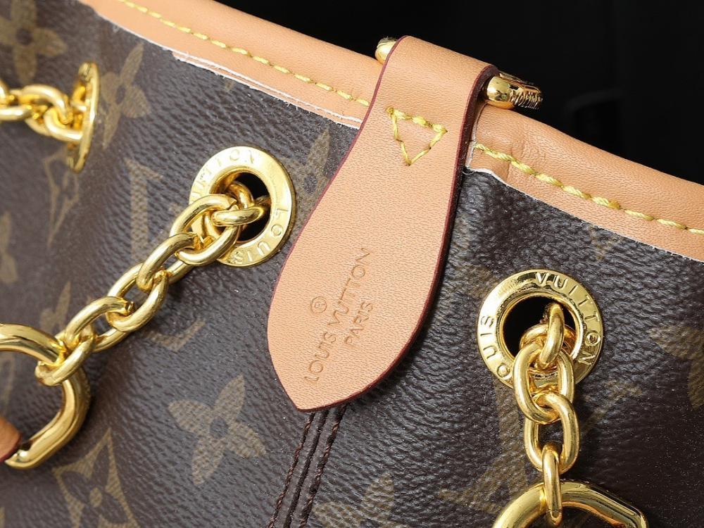 Stylish Monogram Leather Shoulder Bag
