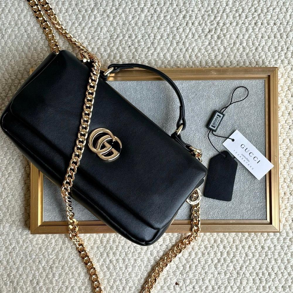Stylish Premium Leather Crossbody Bag 21x12.5x4.5cm