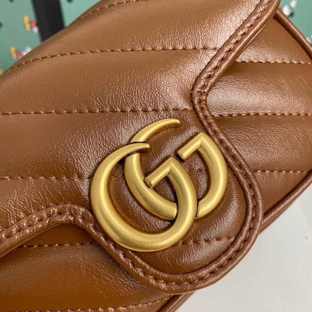 Alma Brown Quilted Leather Top Handle Bag 16.5x10x5cm