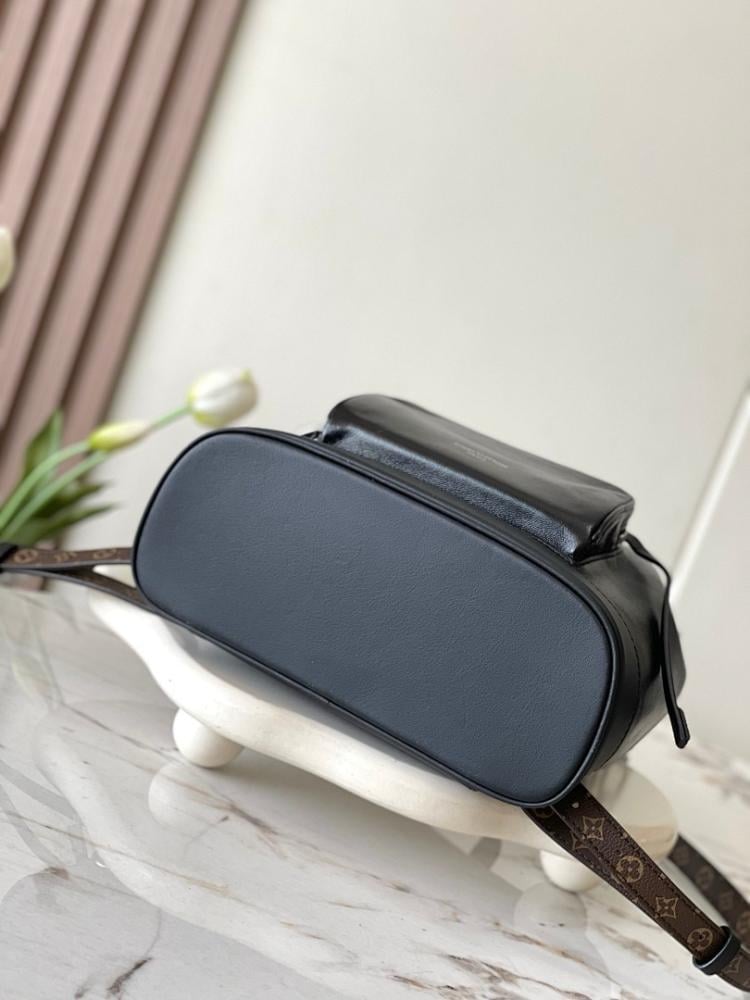 Luxury Stylish Black Leather Bag 28x30x18cm
