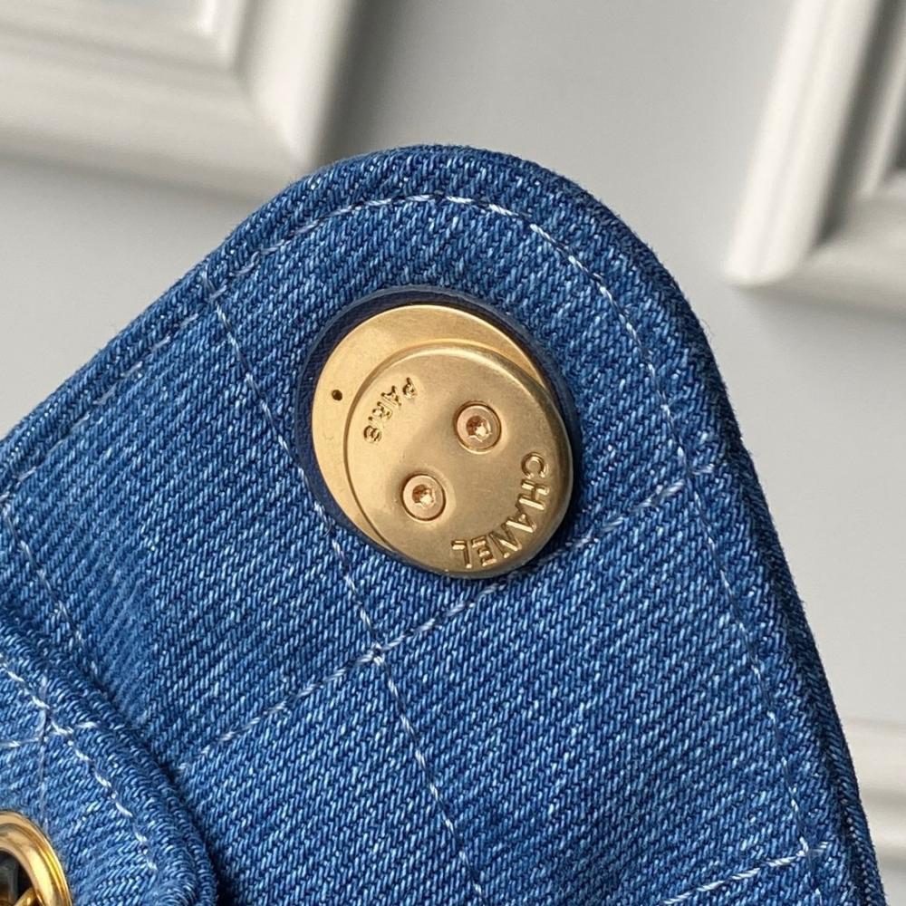 Gold Denim Hobo Bag Style 929153713