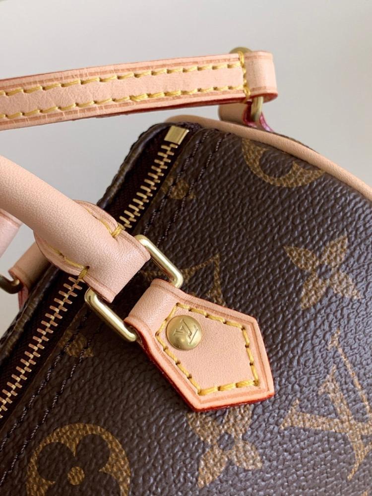 Stylish Refined Canvas Top Handle Bag 16x11x9cm