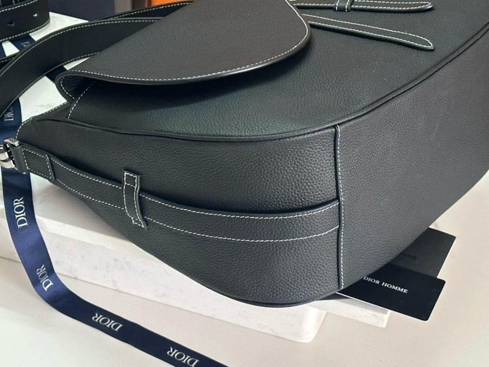 Stylish Grey Calfskin Shoulder Bag