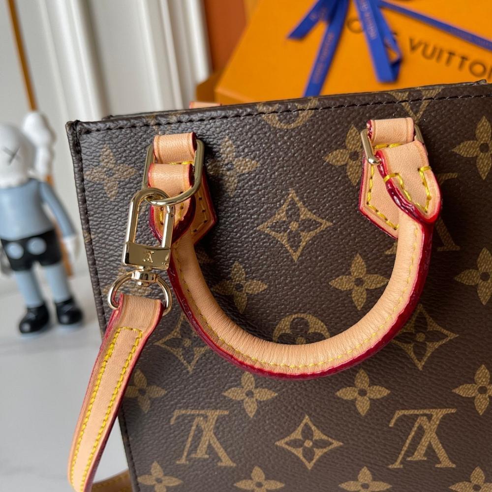 Modern Luxury Monogram Leather Shoulder Bag 14x17x5cm