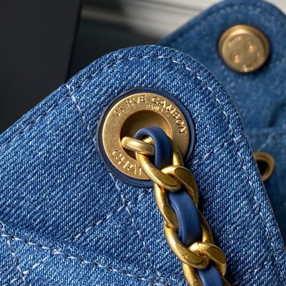 Gold Denim Hobo Bag Style 1034311151