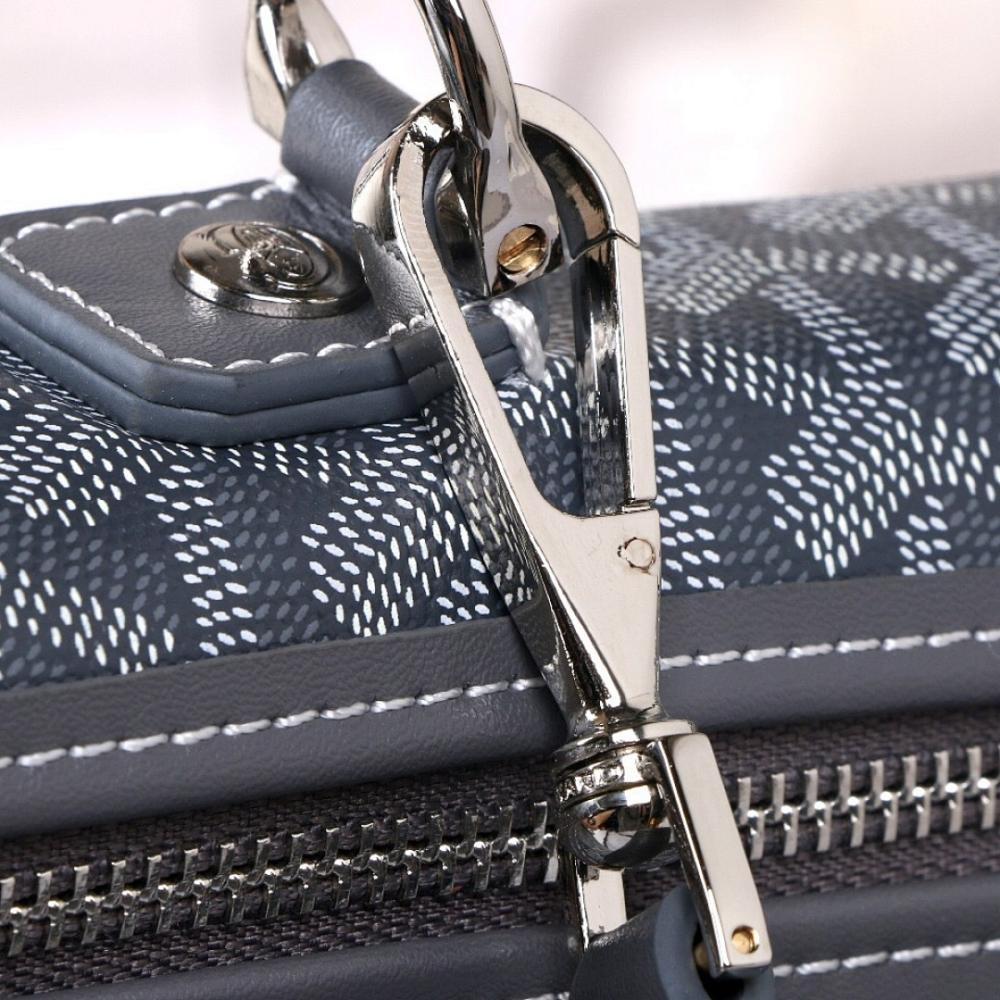 Modern Black Leather Shoulder Bag Black/Brown