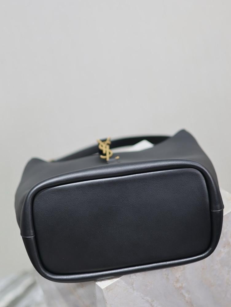 Classic Elegant Leather Bucket Bag