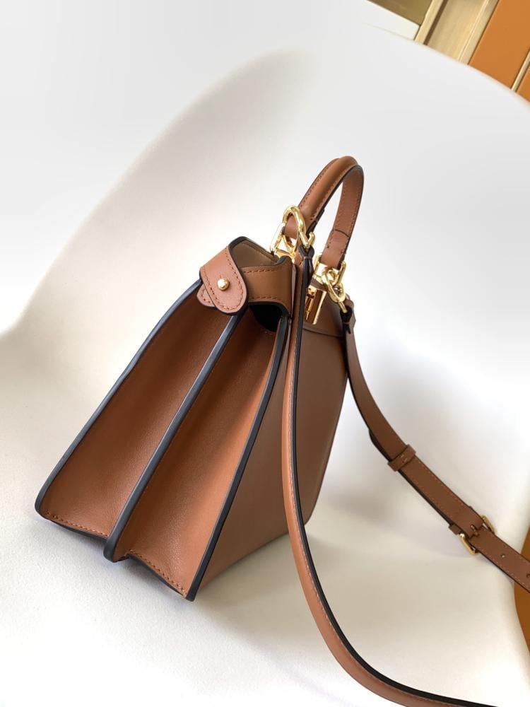 Leather Top Handle Bag Style 139532921