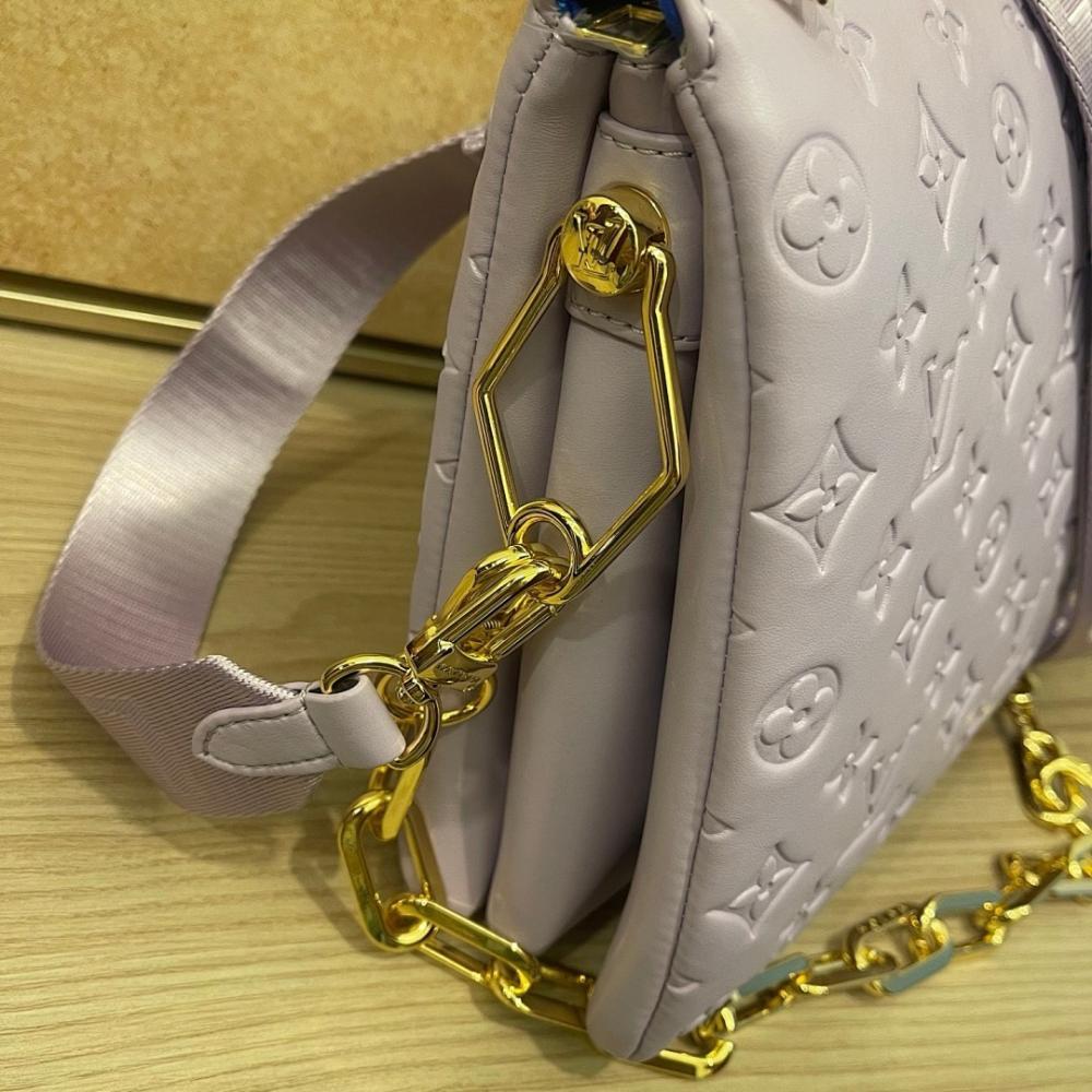 Baguette Brown Leather Shoulder Bag 26x20x12cm Style 718557050