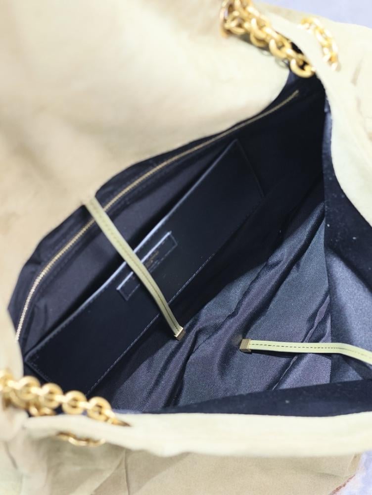 Elegant Refined Leather Tote Bag 43x29x9cm