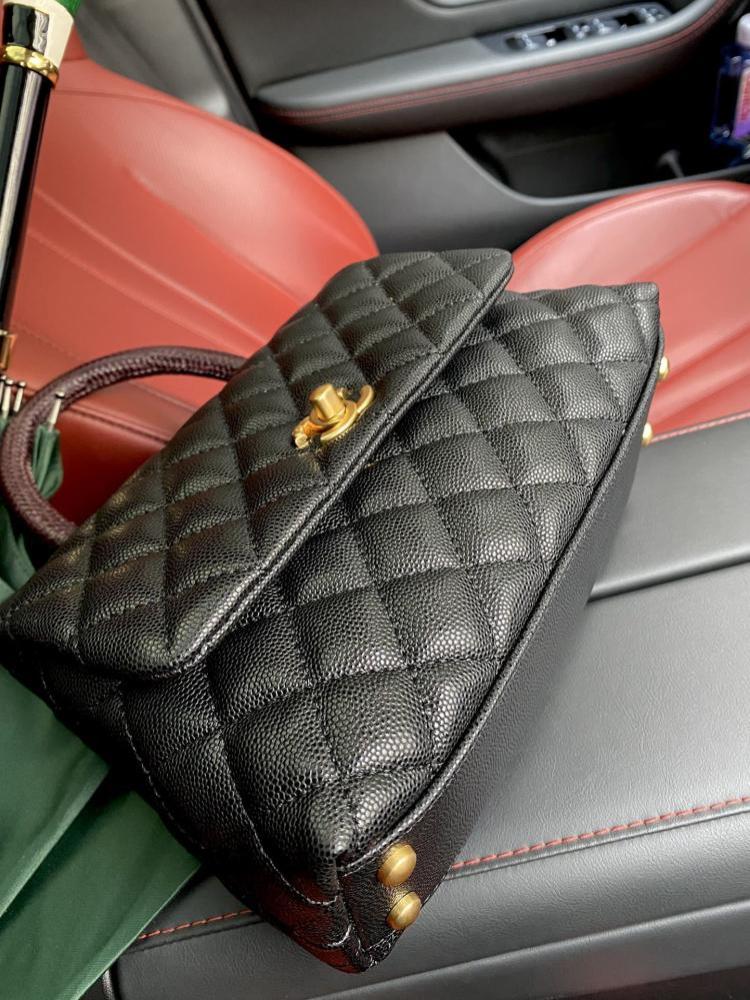Leather Top Handle Bag Style 519808638