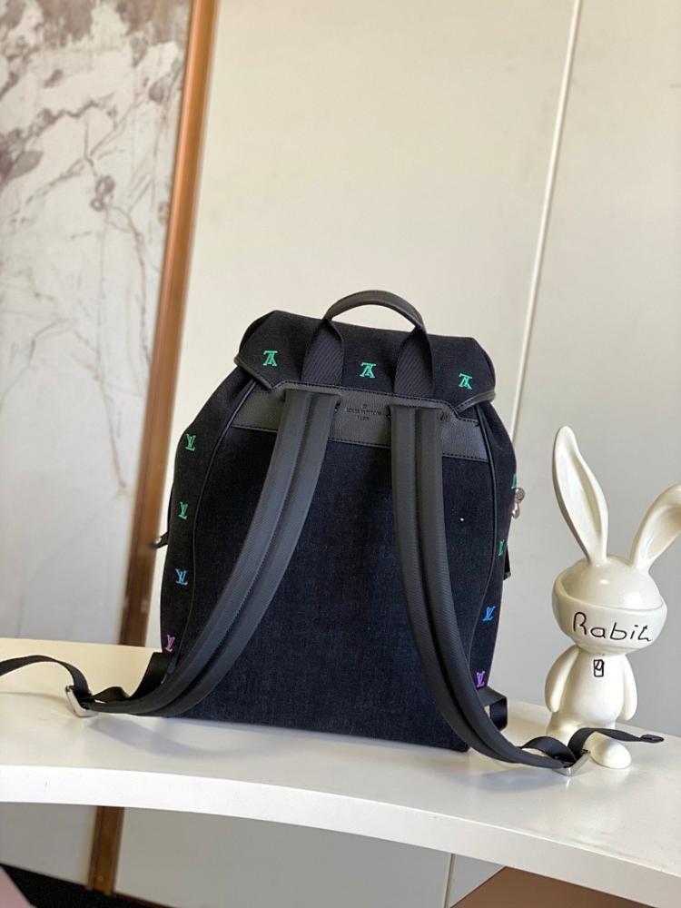 Stylish Refined Denim Shoulder Bag 32x40x19cm