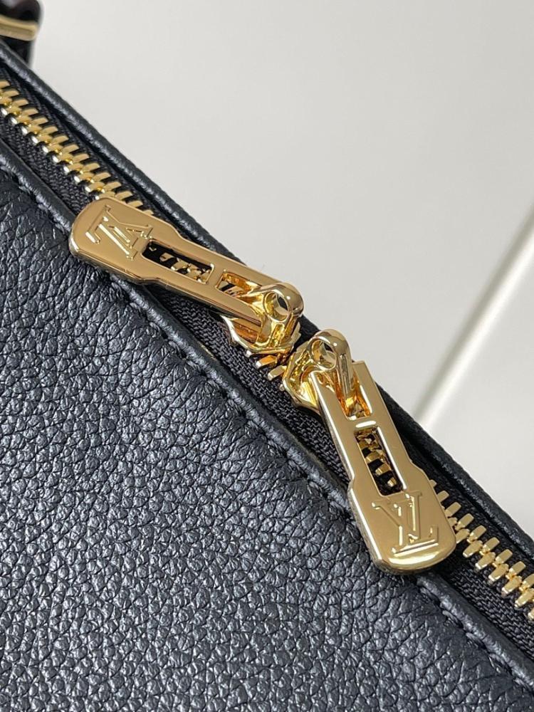 Modern Elegant Monogram Calfskin Top Handle Bag 26x17x13.5cm