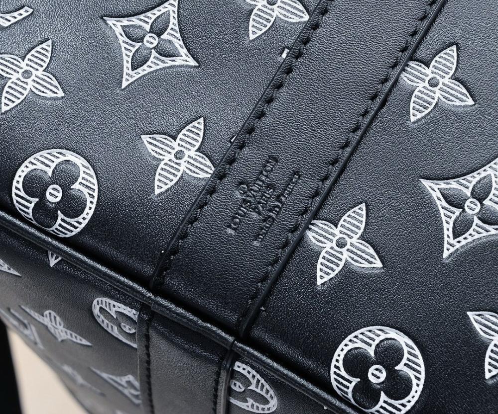 Elegant Printed Leather Top Handle Bag