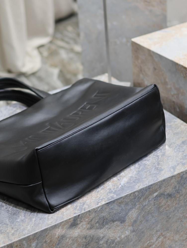 Modern Refined Leather Top Handle Bag 50x43x17cm