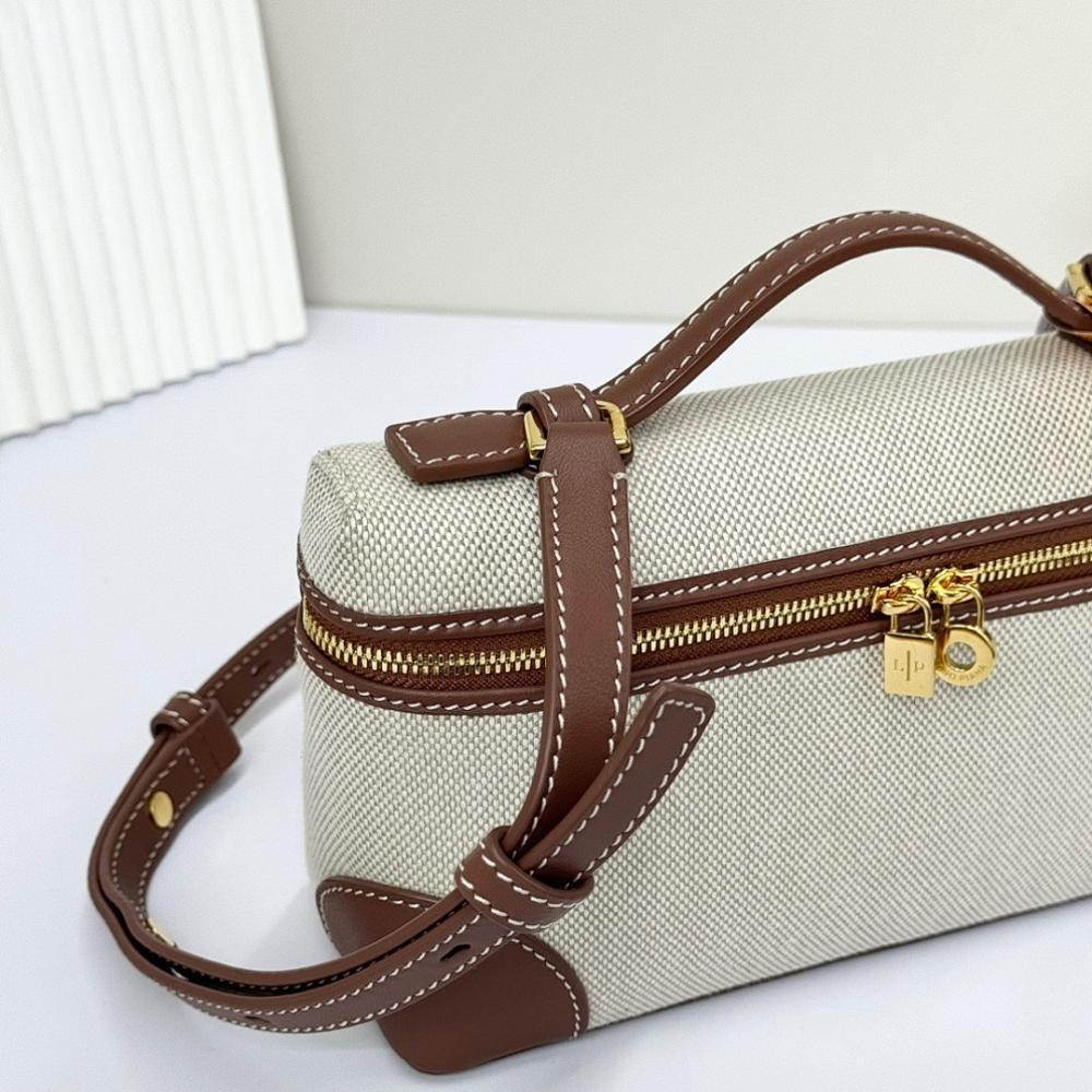 Modern Gold Canvas Shoulder Bag