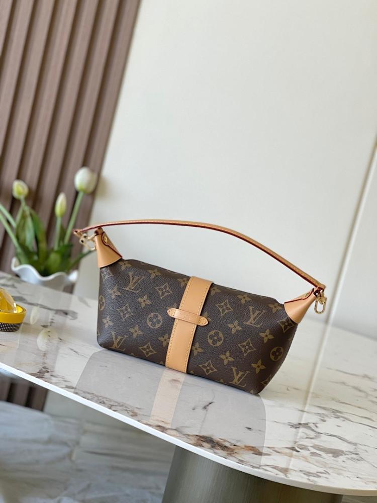 Modern Premium Monogram Leather Shoulder Bag 22x14.5x8cm