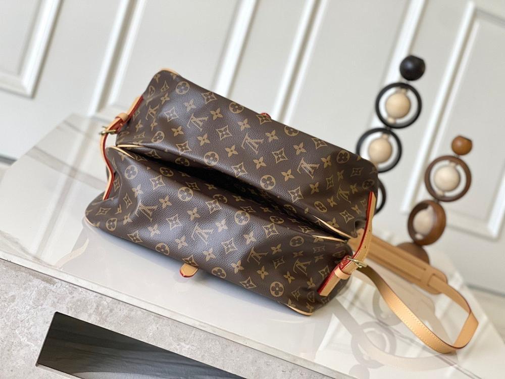 Modern Monogram Leather Crossbody Bag 35x26x16cm