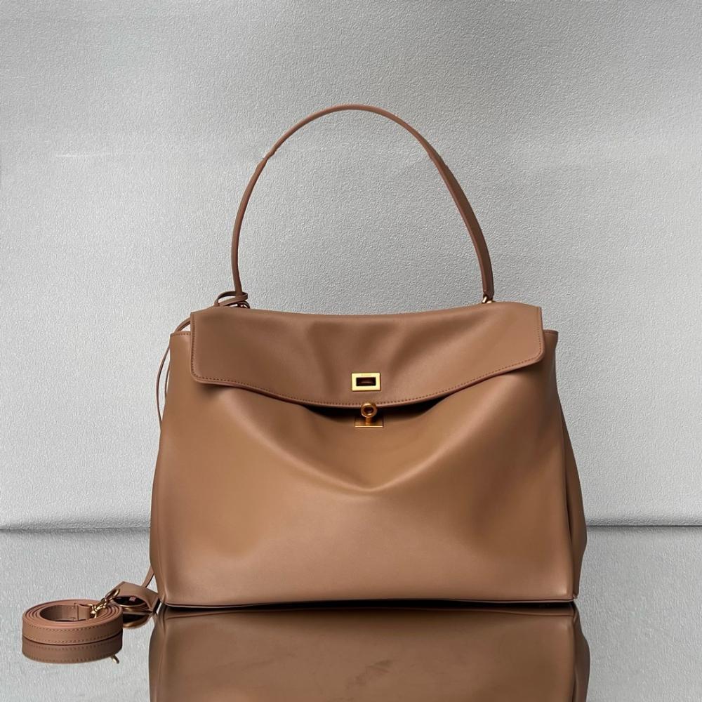 Elegant Leather Top Handle Bag Style 144443446