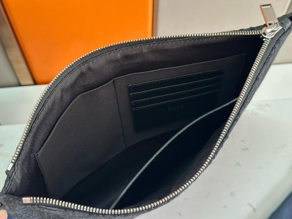 Luxury Elegant Black Printed Calfskin Top Handle Bag