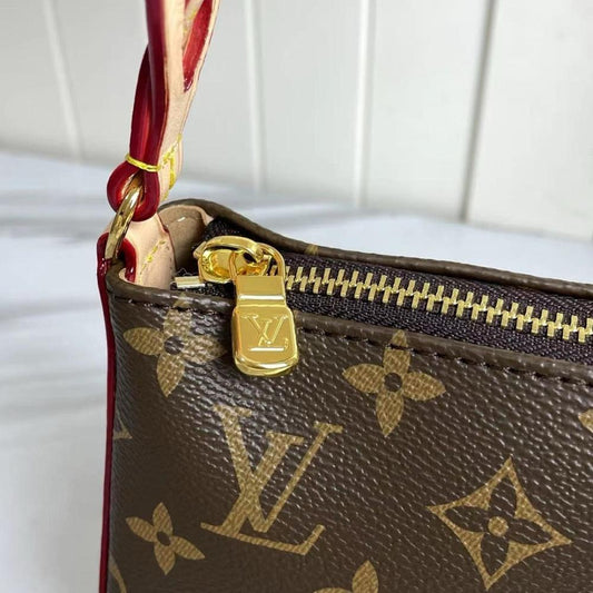Modern Luxury Leather Shoulder Bag 22x12x5.5cm