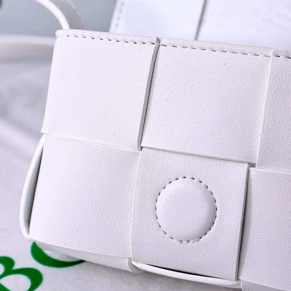 Stylish Refined Leather Crossbody Bag 12x8x4cm