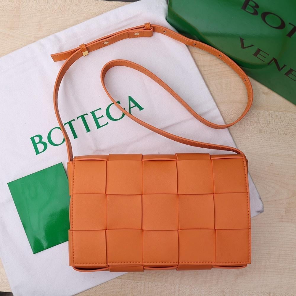 Modern Woven Calfskin Crossbody Bag